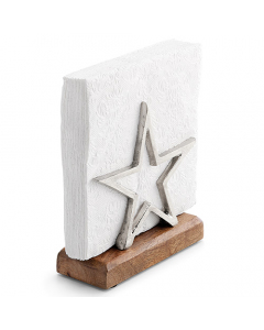 Napkin holder Star silver