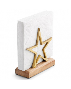Napkin holder Star gold