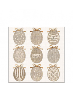 Napkin 25 Natural Easter FSC Mix