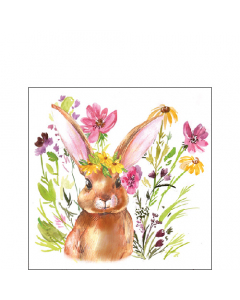 Napkin 25 Girl bunny FSC Mix