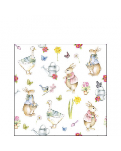 Napkin 25 Easter garden FSC Mix