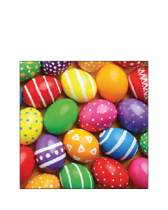 Napkin 25 Painted Easter eggs FSC Mix