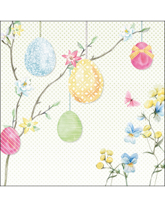 Napkin 33 Hanging eggs FSC Mix