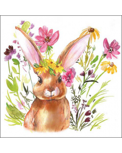 Napkin 33 Girl bunny FSC Mix