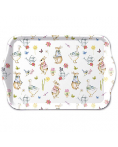 Tray melamine 13x21 cm Easter garden