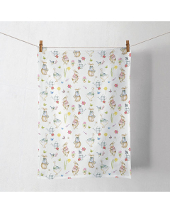 Kitchen towel Easter garden