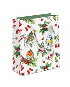 Gift bag Birds in winter