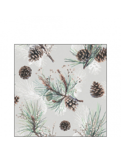 Napkin 25 Pine cone all over FSC Mix