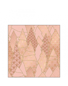 Napkin 25 Luxury trees rose FSC Mix