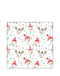 Napkin 25 Funny snowmen FSC Mix