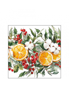 Napkin 25 Winter oranges FSC Mix