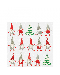 Napkin 25 Dancing gnomes FSC Mix