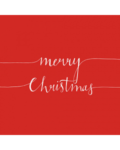 Napkin 33 Christmas note red FSC Mix