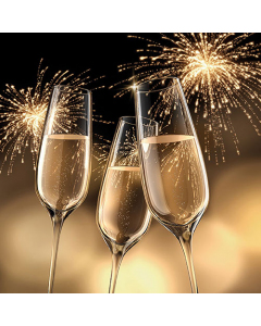 Napkin 33 Celebration gold FSC Mix