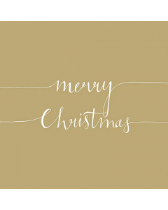 Napkin 33 Christmas note gold FSC Mix