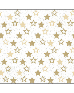 Napkin 33 Stars all over gold FSC Mix