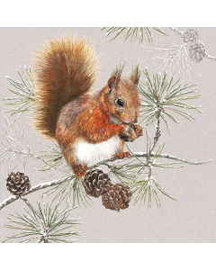 Napkin 33 Squirrel in winter FSC Mix