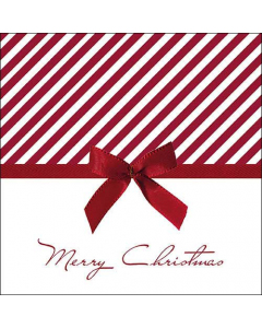 Napkin 33 Christmas bow red FSC Mix