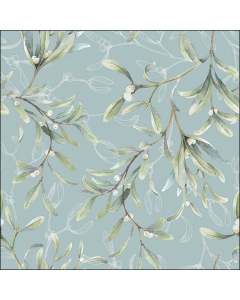 Napkin 33 Mistletoe all over green FSC Mix