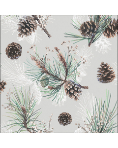 Napkin 33 Pine cone all over FSC Mix