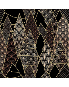 Napkin 33 Luxury trees black FSC Mix
