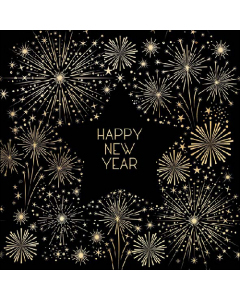Napkin 33 Golden new year FSC Mix