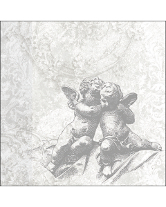 Napkin 33 Classic angels silver FSC Mix
