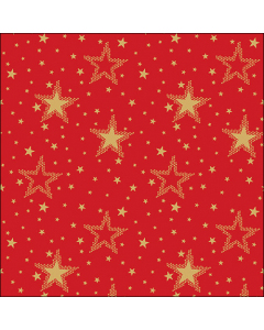 Napkin 33 Night sky gold/red FSC Mix