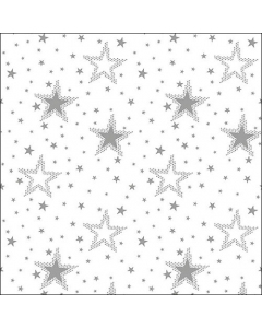 Napkin 33 Night sky silver/white FSC Mix