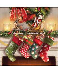 Napkin 33 Hanging stockings FSC Mix