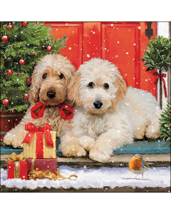 Napkin 33 Dogs at the door FSC Mix