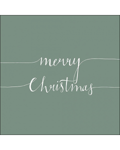 Napkin 33 Christmas note sage FSC Mix