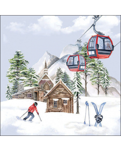 Napkin 33 Ski hut FSC Mix