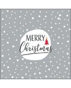 Napkin 33 Christmas snowflakes grey FSC Mix