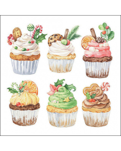 Napkin 33 Sweet Christmas white FSC Mix