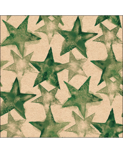 Napkin 33 Recycled Watercolour stars green nature FSC Mix