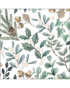 Napkin 33 Collection of leaves FSC Mix