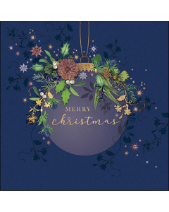 Napkin 33 Elegant Christmas bauble blue FSC Mix