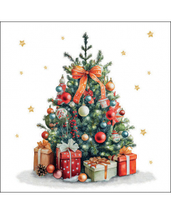 Napkin 33 Decorated Christmas tree FSC Mix