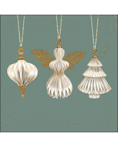 Napkin 33 Paper ornaments sage FSC Mix