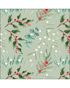Napkin 33 Foliage scatter sage FSC Mix