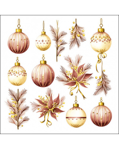 Napkin 33 Hanging decorations bordeaux FSC Mix