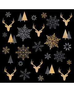 Napkin 33 Winter silhouettes black FSC Mix