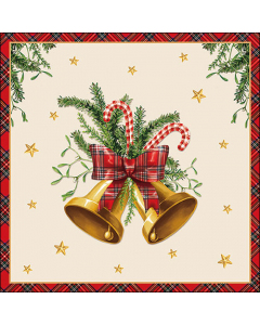 Napkin 33 Scottish bells cream FSC Mix
