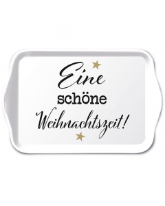 Tray melamine 13x21 cm Weihnachtszeit