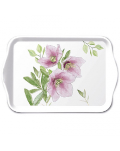 Tray melamine 13x21 cm Classic helleborus