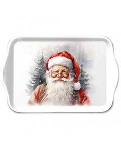 Tray melamine 13x21 cm Happy Santa