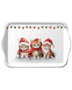 Tray melamine 13x21 cm Funny cute kittens