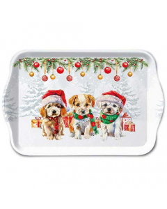 Tray melamine 13x21 cm Funny cute puppies