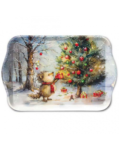 Tray melamine 13x21 cm Present for hedgehog